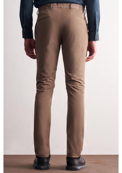 Koyu Vizon Yan Cep Düz Paça Slim Fit Chino Casual Pantolon 1003255158 fırsatları