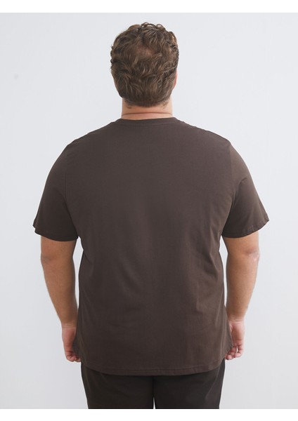 Yeni Sezon Büyük Beden Bisiklet Yaka Baskılı Erkek Tişört fırsatları