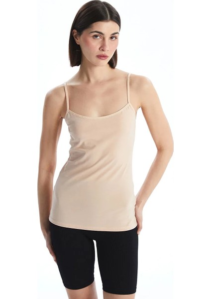 Dream Pembe U Yaka Askılı Pamuklu Penye Kadın Atlet