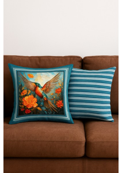 Tekli Kırlent Kılıfı , Dekoratif Kırlent , Şık Tasarımlı Kırlent, Showroom Kırlent Anka Kuşu indirimleri