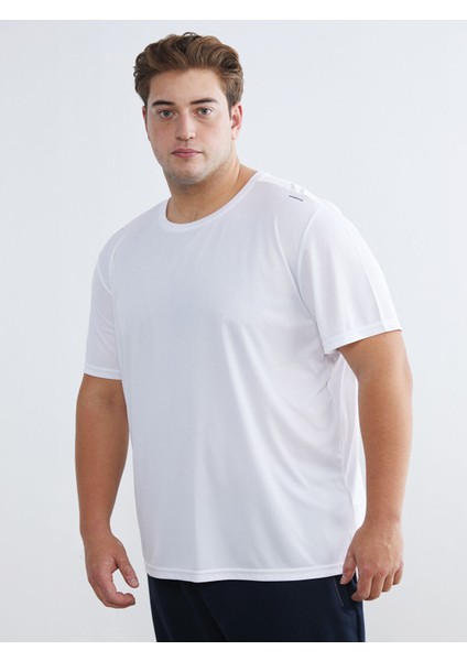 Yeni Sezon Büyük Beden Bisiklet Yaka Erkek Spor Tişört