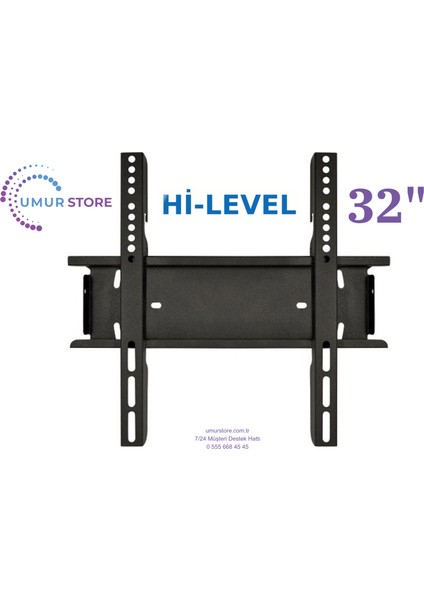 32HRT900 Hd 32" 80 Ekran Uydu Alıcılı Smart 32”, 39”, 40” Uyumlu LCD LED Tv Sabit Duvar Askı Aparatı modelleri
