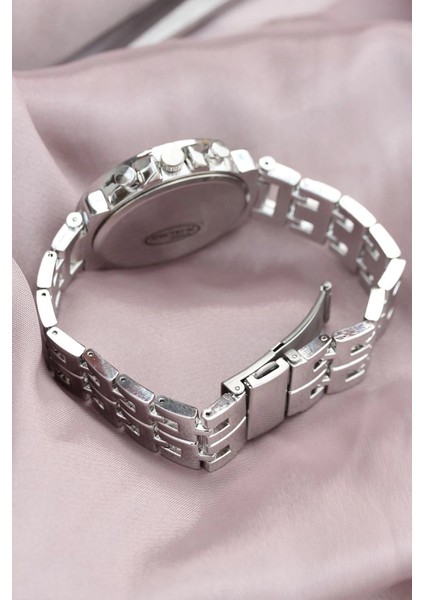 Zarif ve Şık Özel Tasarım Zirkon Taşlı Metal Bayan Kol Saati (Gümüş-Gold) ( Lisinya ) fırsatları