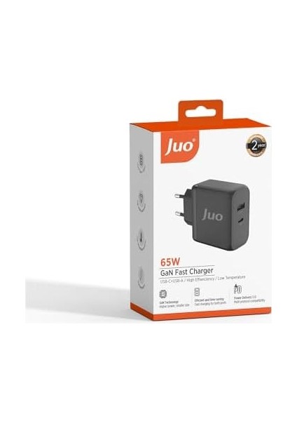 Juo 65W Gan Usb-C + Usb-A Şarj Aleti & iPad & & Notebook Uyumlu Pd Hızlı Şarj Cihazı modelleri