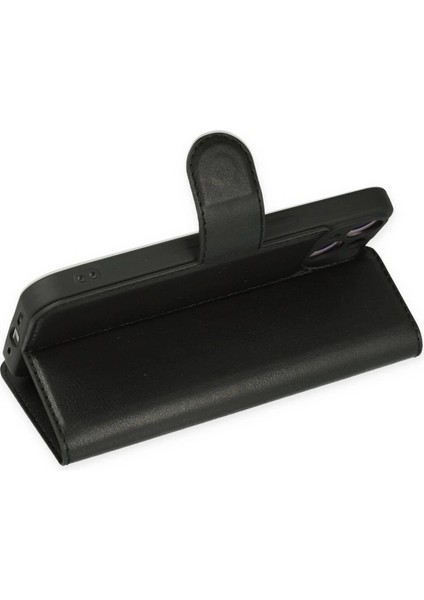 Iphone 14 Plus Kılıf Trend S Plus Kapaklı Kılıf - Siyah modelleri