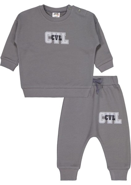 Cvl Baskılı 6-18 Ay Takım - Gri 6-9 Ay modelleri