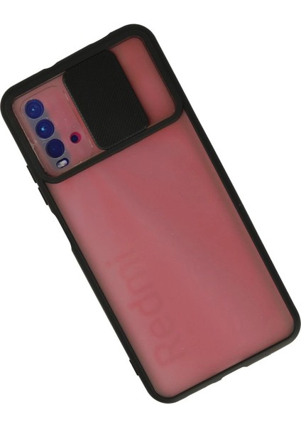 Xiaomi Redmi 9t Kılıf Palm Buzlu Kamera Sürgülü Silikon - Siyah fiyatları