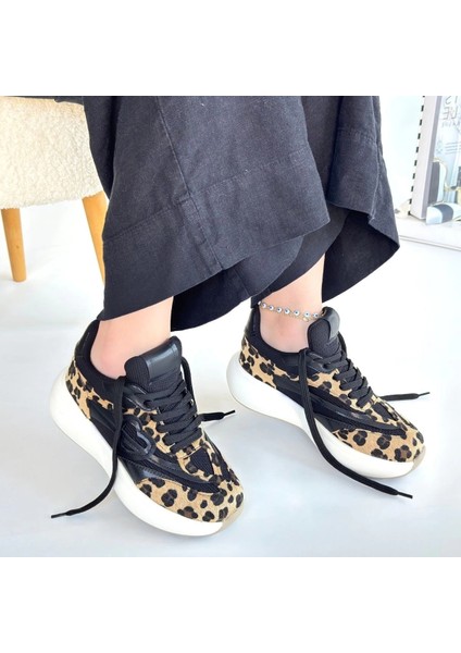 Yzlal Kendy Leopar Nubuk Spor Ayakkabı (Numara: 37) fırsatları