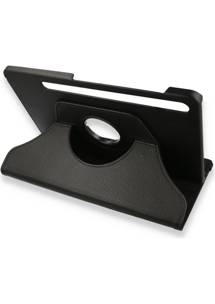 Samsung Galaxy X800 Tab S8 Plus 12.4 Kılıf 360 Tablet Deri Kılıf - Siyah
