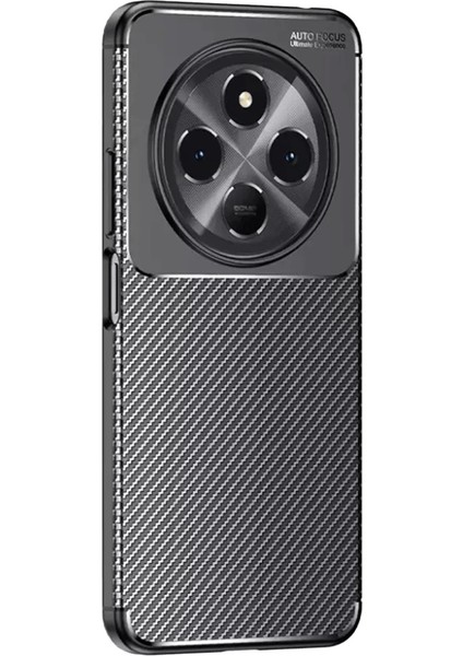 Tecno Spark 30 Kılıf Auto Focus Karbon Kapak - Siyah fiyatları