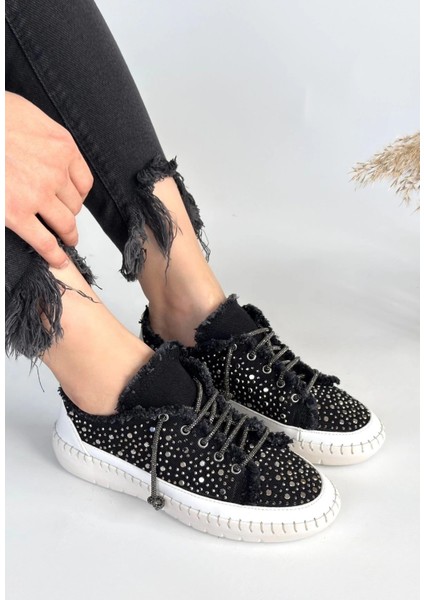 Yzlal Guji Siyah Kot Bağcıklı Spor Ayakkabı (Numara: 39) fiyatları