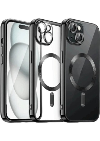Iphone 15 Kılıf Kross Magneticsafe Kapak - Siyah