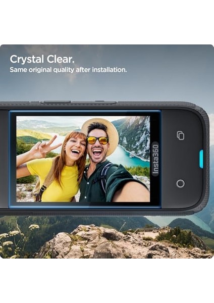 360 X4 ile Uyumlu Aksiyon Kameras Cam Ekran Koruyucu Glas.tr Full Cover (2 Adet) - AGL09309 modelleri