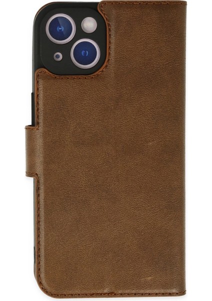 Iphone 14 Plus Kılıf Trend S Plus Kapaklı Kılıf - Taba