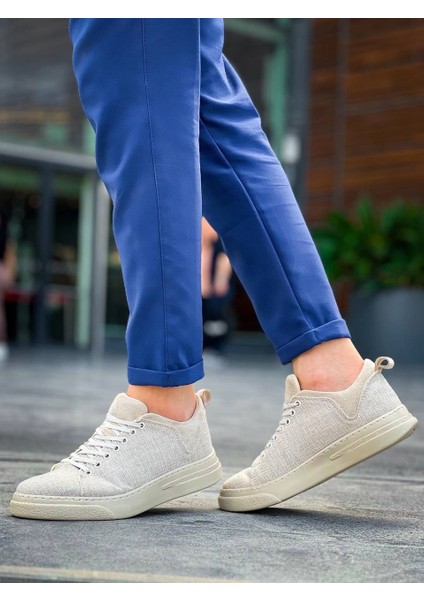 Yzlal KB-X204 Kuback Bej Keten Bej Yüksek Taban Günlük Erkek Spor Ayakkabı (Numara: 40) indirimleri