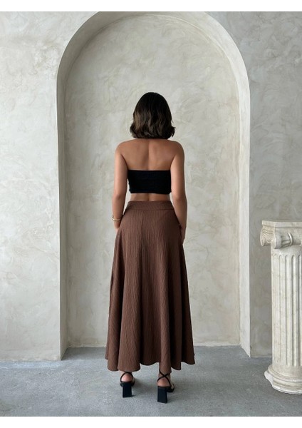 Sptrns Uzun Astarlı Etek S255043 Kahve (Beden: Xl) fırsatları