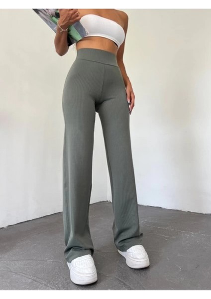 Sptrns Fitilli Palazzo Pantolon Gri (Benden: Xxl)