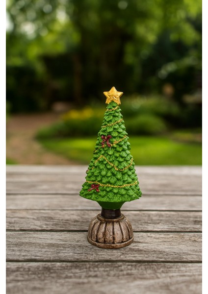 Dekoratif Mini Yılbaşı Çam Ağacı Biblo – Gold Yıldızlı Yeni Yıl Süs Eşyası fiyatları