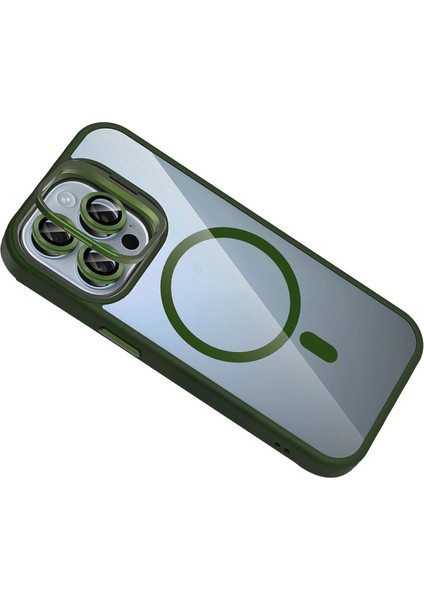 Joko Apple Iphone 14 Pro Max Remim Lensli Magsafe Standlı Kapak - Koyu Yeşil modelleri