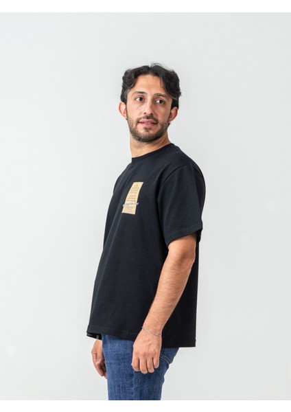 Unisex Erkek/kadın Oversize Bisiklet Yaka %100 Pamuk Baskılı Bilet T-Shirt modelleri