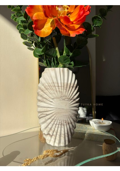 El Yapımı Iskandinav Tarzı Dekoratif Vazo 17 cm Şık Tasarım fiyatları