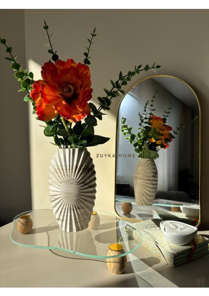 El Yapımı Iskandinav Tarzı Dekoratif Vazo 17 cm Şık Tasarım modelleri