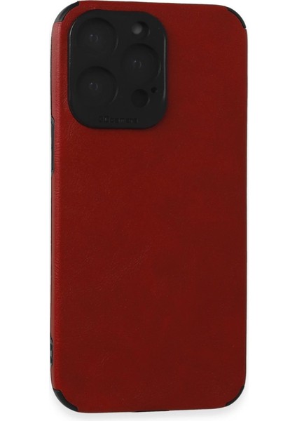 Iphone 15 Pro Kılıf Loop Deri Silikon - Kırmızı