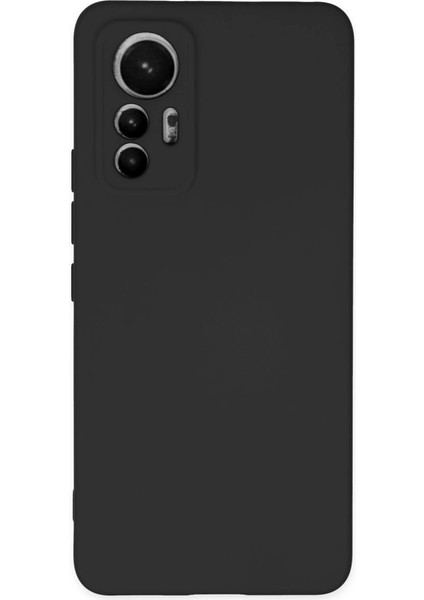 Xiaomi Mi 12 Lite Kılıf Nano Içi Kadife Silikon - Siyah