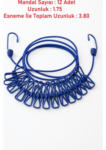 Mandallarıyla Birlikte! Esnek Çamaşır Ipi – Ev, Kamp ve Seyahat Için Ideal indirimleri