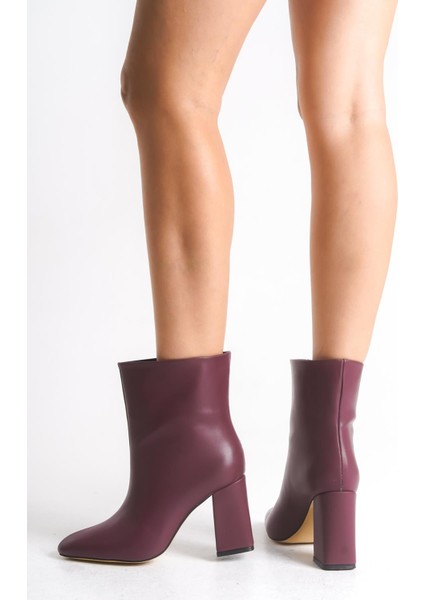 Kadın Bordo Cilt Fermuarsız Çekme Topuklu Bot Z3T5KBCML01– Günlük ve Şık fırsatları