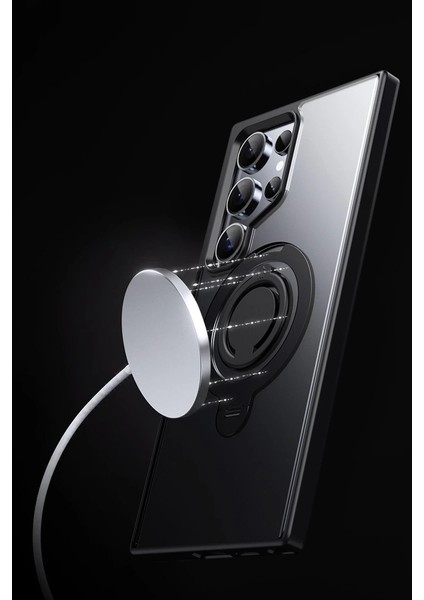 Joko Samsung Galaxy S24 Avatar 360 Dönen Magsafe Kapak - Lacivert modelleri