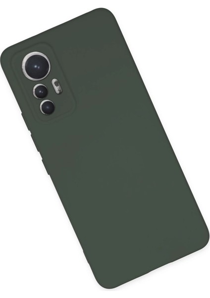 Xiaomi Mi 12 Lite Kılıf Nano Içi Kadife Silikon - Koyu Yeşil modelleri