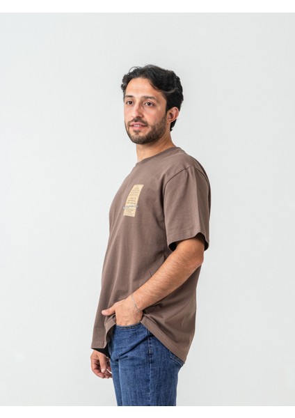 Unisex Erkek/kadın Oversize Bisiklet Yaka %100 Pamuk Baskılı Bilet T-Shirt modelleri