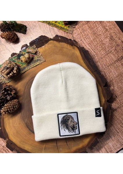 Erkek Kadın Unisex Bere Kışlık Şapka – Kışlık Kalın Triko Aslan Hayvan Figürlü Şık Kış Kaliteli Bere fırsatları