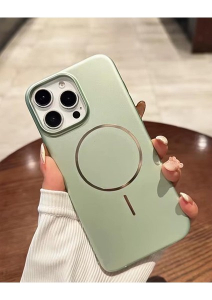 Iphone Uyumlu Slim Platin Magsafe Destekli Kılıf