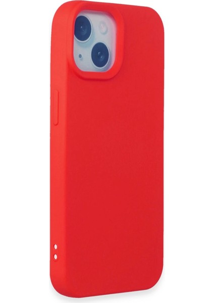 Iphone 15 Kılıf Nano Içi Kadife Silikon - Kırmızı fiyatları