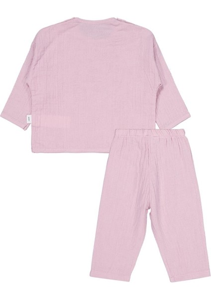 Ayıcık Baskılı 6-18 Ay Takımı - Pembe 9-12 Ay fırsatları