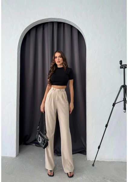 Sptrns Kancalı Pantolon Krem (Beden: M) indirimleri