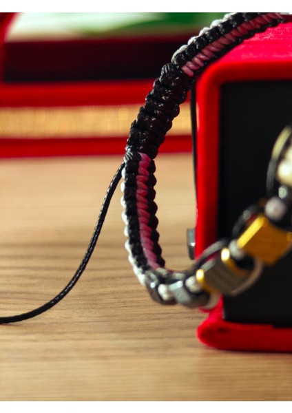 Makrome Örme Bileklik El Yapımı Kişiye Özel Harfli Bileklik Doğal Taş Hematit Bileklik modelleri