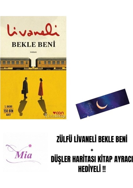 Zülfü Livaneli Bekle Beni + Düşler Haritası Kitap Ayracı Hediyeli !!