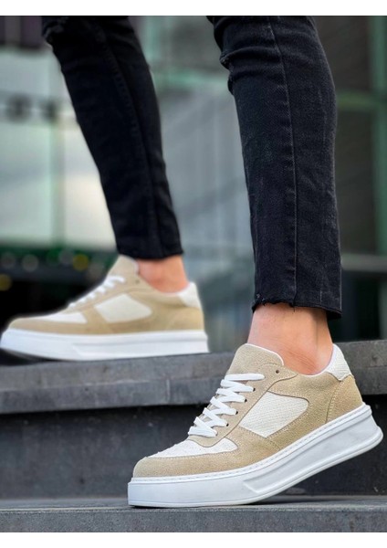 Yzlal Kb-X8 Kuback Bej Keten Süet Yüksek Taban Günlük Spor Ayakkabı (Numara: 43) fırsatları