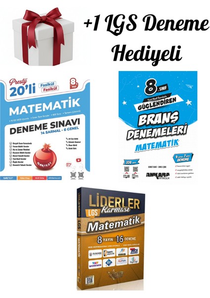 Nartest,ankara,liderler Karması 8.sınıf (Lgs) Matematik ve Branş Denemeleri +1 Lgs Deneme Hediyeli