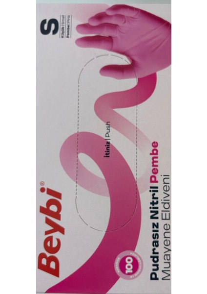 Pembe Pudrasız Eldiven S Beden 1 Paket ( 100 Adet) modelleri