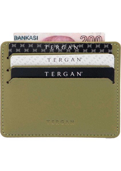 Yeşil Hakiki Deri Unisex Kredi Kartlık - S1KK00001050-J2G indirimleri