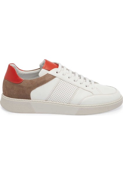 Beyaz Hakiki Deri Erkek Sneaker - E24I1AY56864-C73