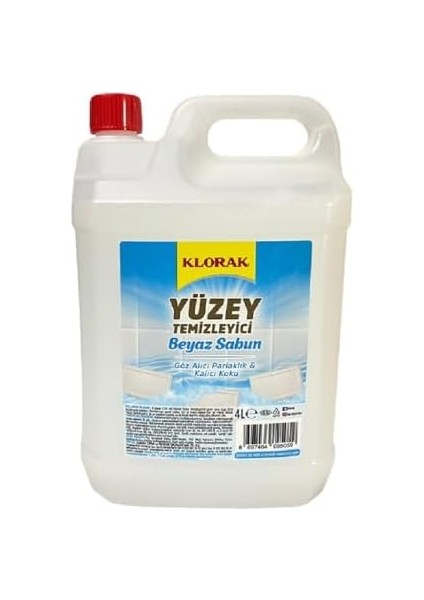 Klorak Yüzey Temizleyici 4000 ml Beyaz Sabun