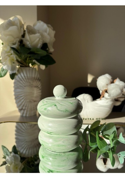 Kapaklı Dekoratif Bubble Organizer Tabak/kutu