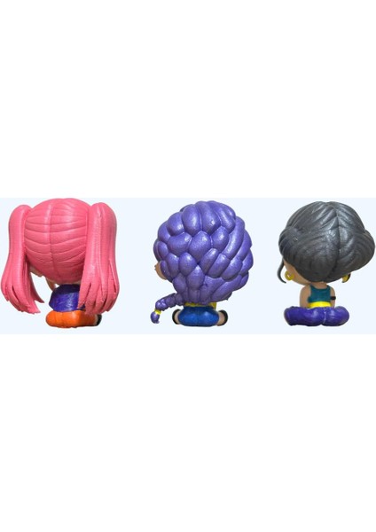 Işıltılı Baby 3’lü Set – Mira, Zoey & Rumi | El Yapımık-Pop Demon Hunters Tarzı Koleksiyon Figürleri fırsatları