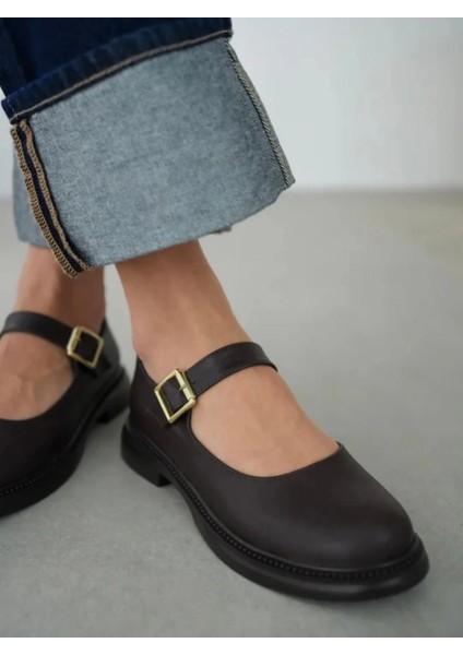 Yzlal Yokox Kahverengi Cilt Oxford Ayakkabı (Numara: 36) fiyatları