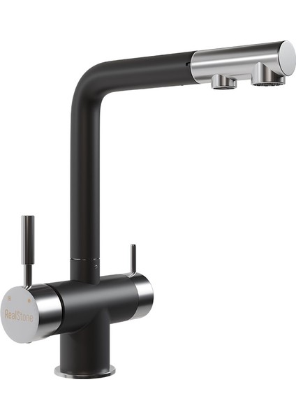 Granit Evye ve Arıtmalı Sipralli Batarya Siyah Set modelleri